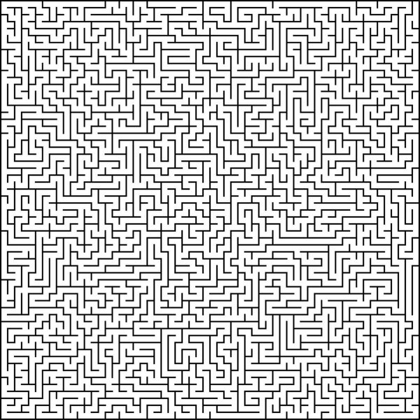 Abstract pattern with black maze on white background. Good design for wrapping paper, background, textile etc