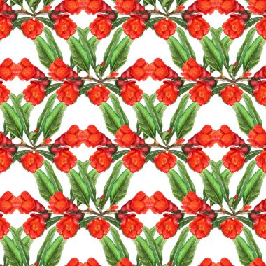 Nar çiçekleri ile Seamless modeli