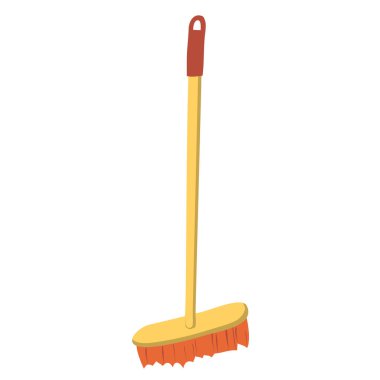 Paspas ile karikatür illüstrasyon