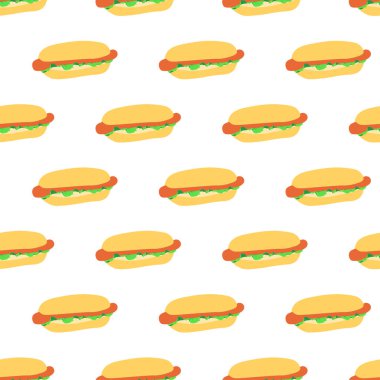 Sosisli sandviç ile Seamless Modeli 