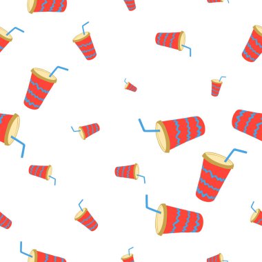 İçeceklerle dikişsiz desen