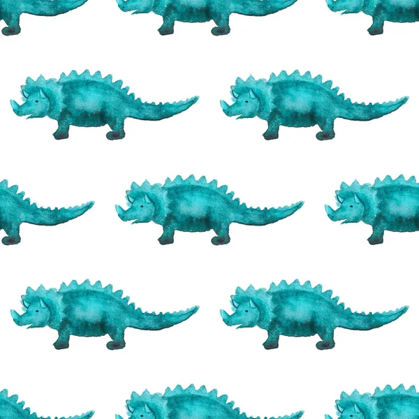 Безшовний візерунок з динозаврами — Безкоштовне стокове фото