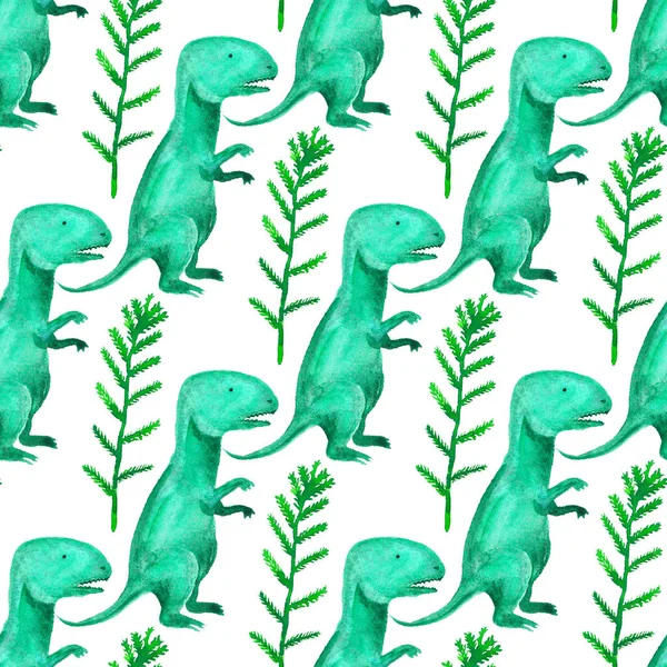 Seamless pattern with dinosaurs — Stock Photo, Image