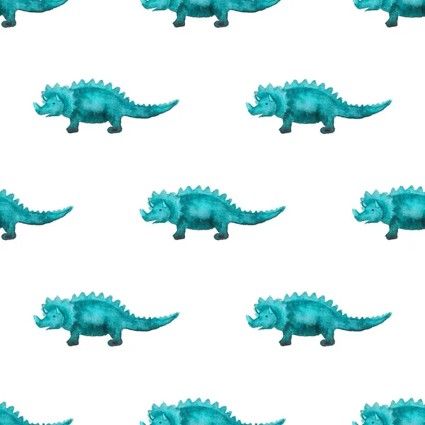 Бесшовный узор с динозаврами — стоковое фото