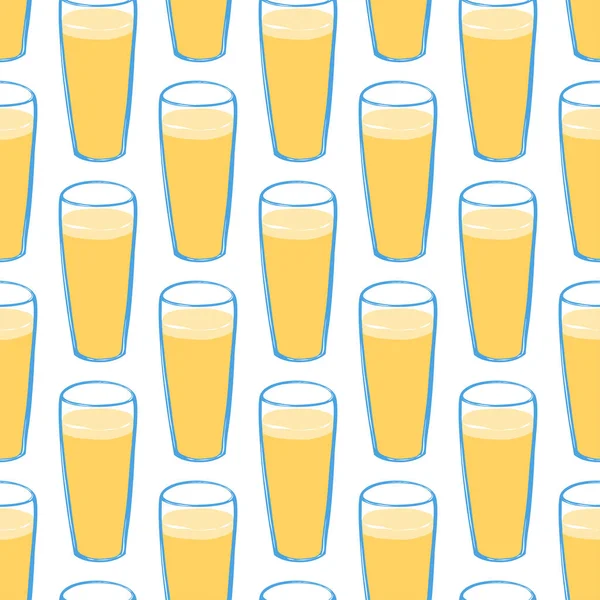 Χωρίς ραφές με ελαφριά μπίρα — Διανυσματικό Αρχείο