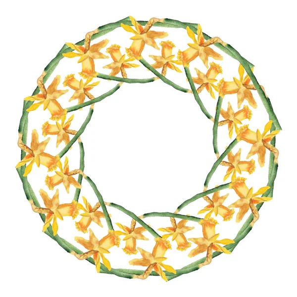 水仙花花圈 — 图库照片