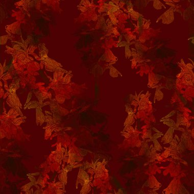 Orman orkidesi ile dikişsiz desen. 