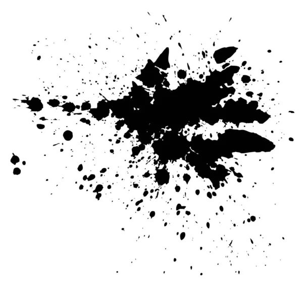 Ίχνη Μαύρου Μελανιού Απομονώνονται Λευκό Φόντο Στοιχείο Διάνυσμα Για Σχεδιασμό — Διανυσματικό Αρχείο