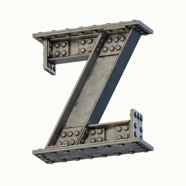 Steel Beam Font Rendering Letter — Stock Photo © koya979 197439512
