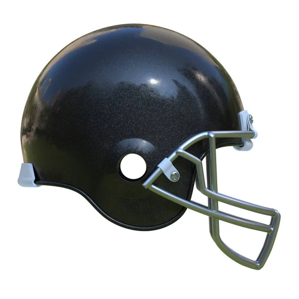 Casco Football Americano Isolato Sfondo Bianco Rendering — Foto Stock