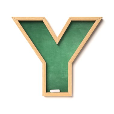 Tebeşir yazı tipi 3d biçimlendirme harfi Zy