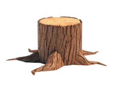 Beyaz arkaplanda izole edilmiş taş 3d oluşturma