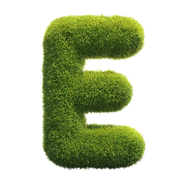 Grass Lettertype Rendering Letter — Stockfoto