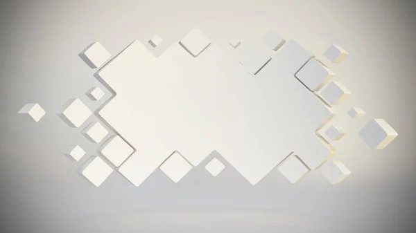 Abstrakte Geometrische Plakatwand Hintergrundvorlage Rendering — Stockfoto
