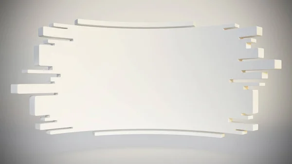 アブストラクト幾何学的看板 3D背景テンプレート 3Dレンダリング — ストック写真