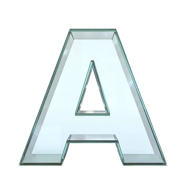 Glas Lettertype Rendering Letter — Stockfoto