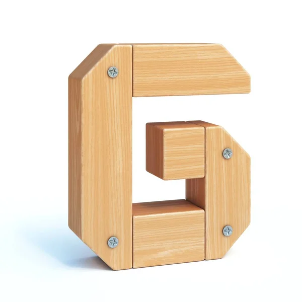 Wood Font Alphabet Made Wooden Parts Rendering Letter — ストック写真