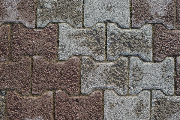 Schöner Hintergrund Vom Gemauerten Gehweg Gartenwege — Stockfoto