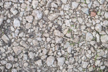 Background stones, gravel texture, road background of a country road. clipart