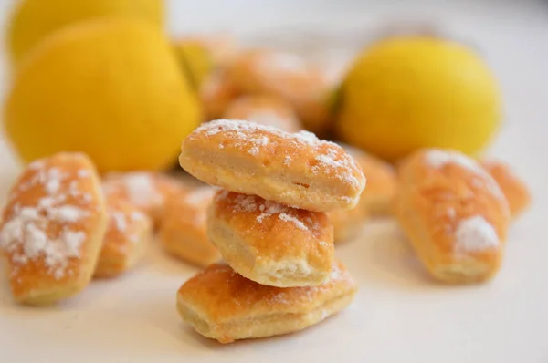 sweet cookies lemon pie dessert italian