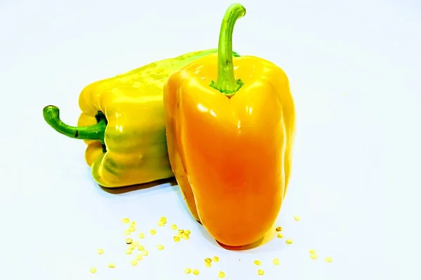 Pimentão Amarelo Alimento Vegetal — Fotografia de Stock