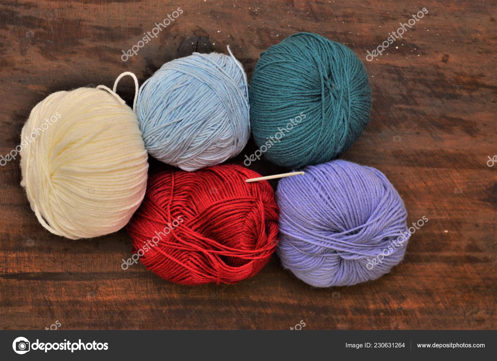 Colored Balls Wool Texill Clothing Dress Handmade Wool Work Colors Stock Photo C Rosberg 230631264