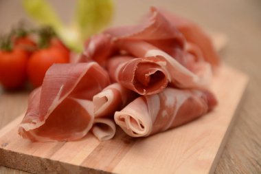 İtalyan prosciutto parma tipik gurme gıda