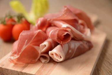 İtalyan prosciutto parma tipik gurme gıda