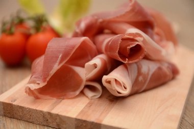 İtalyan prosciutto parma tipik gurme gıda