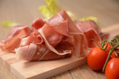 İtalyan prosciutto parma tipik gurme gıda