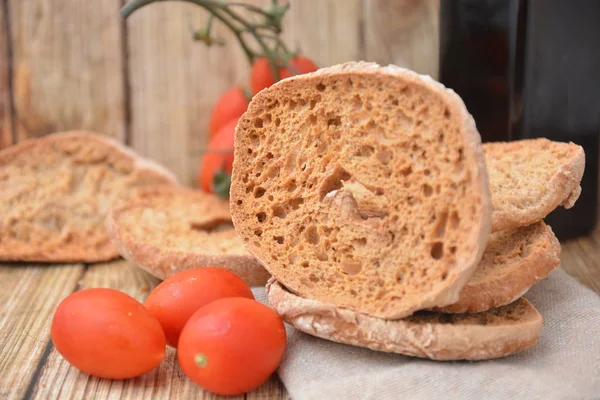 Freselle Pain Italien Cuit Four Cuisine Méditerranéenne — Photo