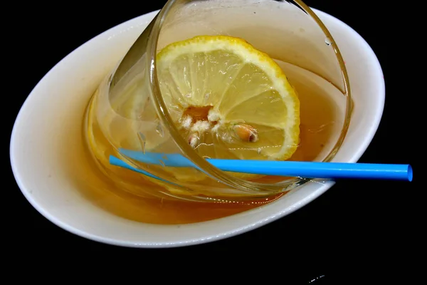 Чайний Напій Лимоном — стокове фото