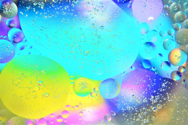 Bunte Hintergründe Mit Wassertropfen Und Blasen — Stockfoto