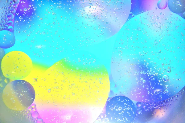 Різнокольоровий Фон Краплями Води Бульбашками Стокове Фото