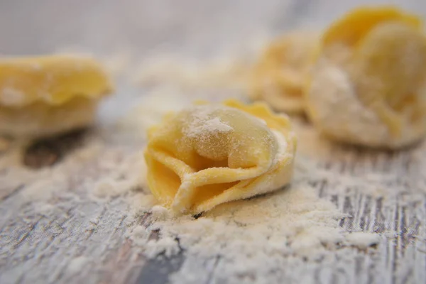 Tortellini Pasta Tradicional Italiana Con Huevos Comida Gourmet —  Fotos de Stock