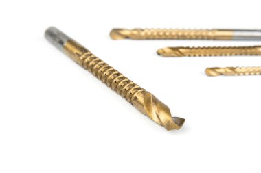 Yönlendirici matkap ucu beyaz arkaplana ayarlandı