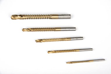 Yönlendirici matkap ucu beyaz arkaplana ayarlandı