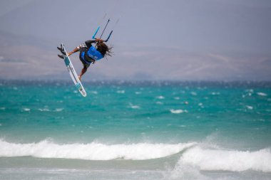 33 yaşında. Fuerteventura Dünya Kupası 2018. GKA Uçurtma Askısız Serbest Stil. 2018.07.21. Playa Sotavento.