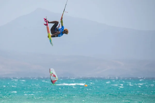 Fuerteventura World Cup 2018 Gka Kitesurf Strapless Freestyle 2018 Playa — Stock Photo, Image