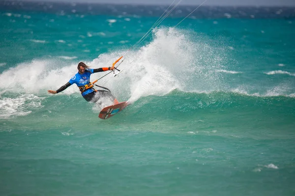 Copa Mundo Fuerteventura 2018 Gka Kitesurf Strapless Freestyle 2018 Playa — Fotografia de Stock