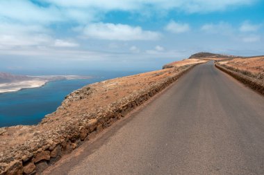 mirador del rio road, lanzarote görünümünü