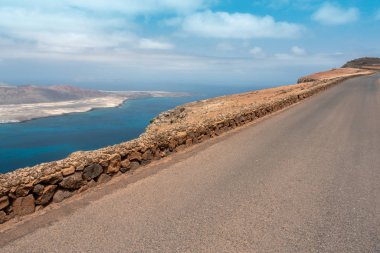 mirador del rio road, lanzarote görünümünü