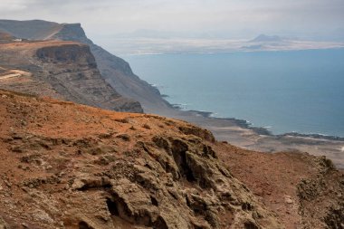 lanzarote mirador del Rio sahil görünümü