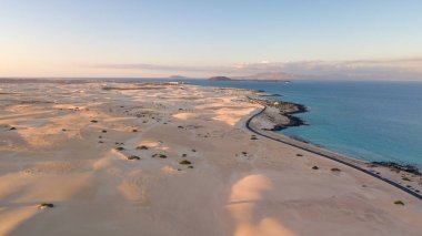 fuerteventura Coast, Kanarya Adaları havadan görünümü