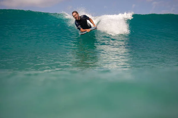 Surfista Acción Ola Fuerteventura Islas Canarias —  Fotos de Stock