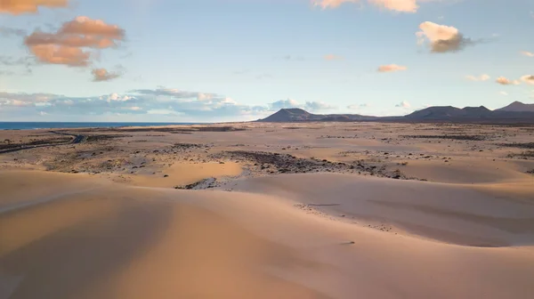 Dunas Vista Aérea Corralejo Fuerteventura — Fotografia de Stock