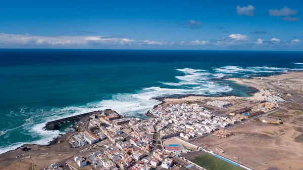 Flygfoto Över Cotillo Bay Fuerteventura Kanarieöarna — Stockfoto