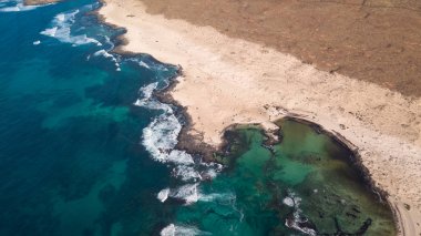fuerteventura hava görünümü kuzey kıyısında