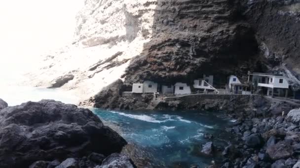 Kalóz barlang Poris de Candelaria, rejtett turisztikai attrakció — Stock videók