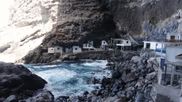 Grotta dei pirati Poris de Candelaria, un'attrazione turistica nascosta — Video Stock